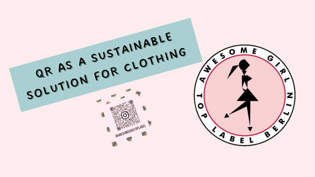 SUPER QR CODE ON CLOTHING SUSTAINABLE BRAND!