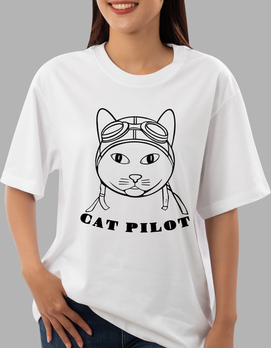 Cat Pilot  T-shirt